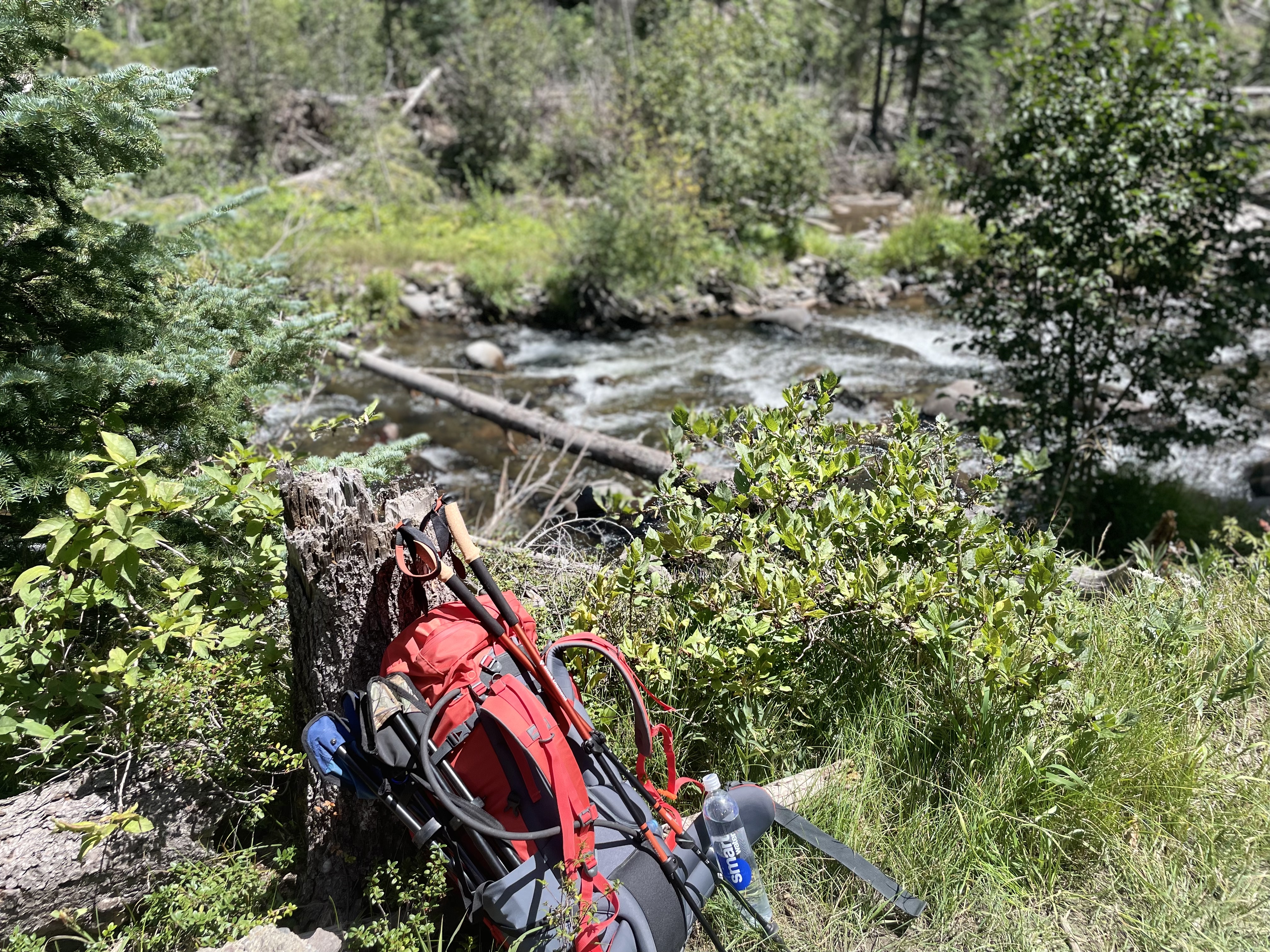 Backpack rainbow trail