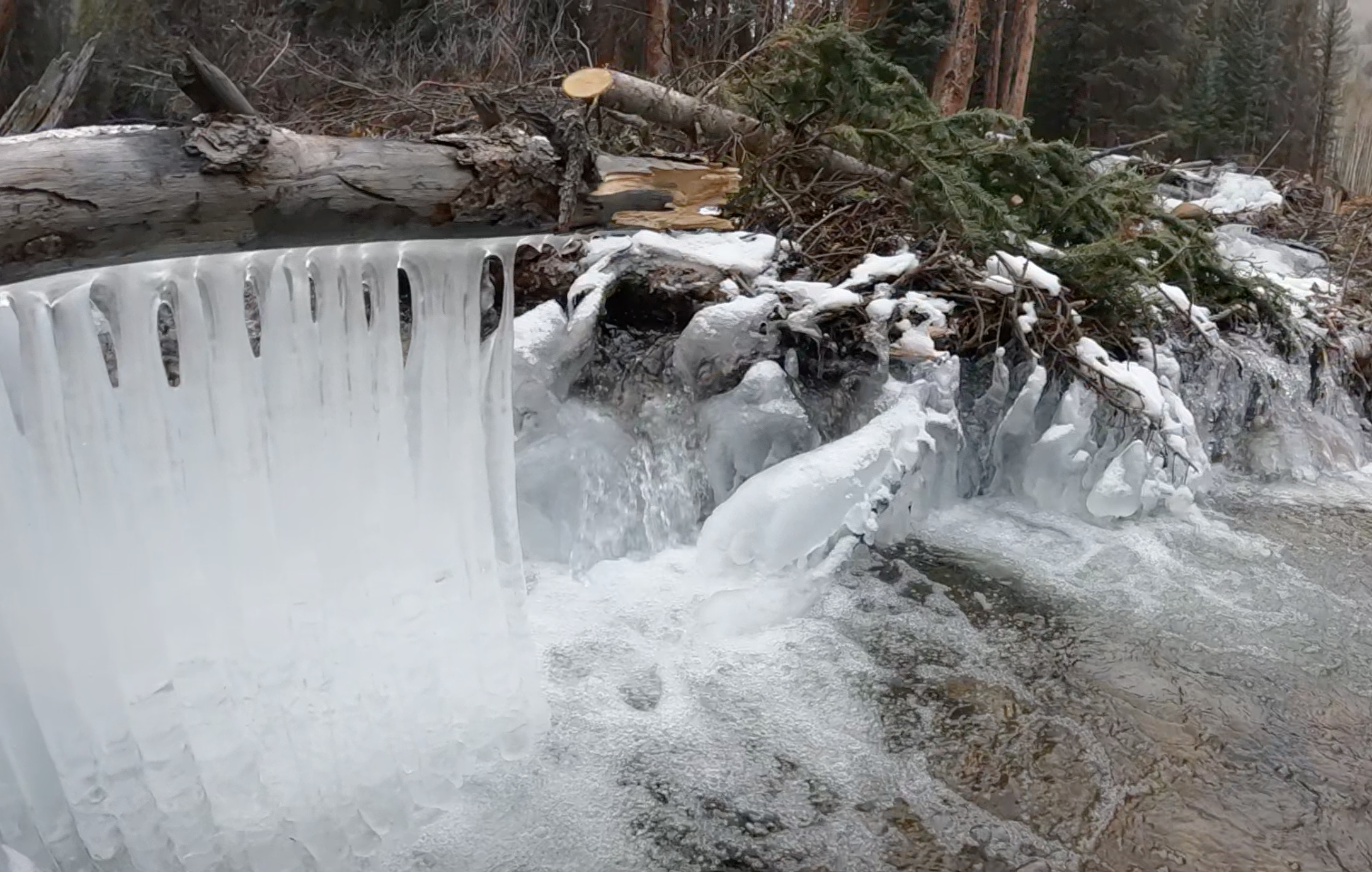 Frozen River at St. Elmo Ghost Town